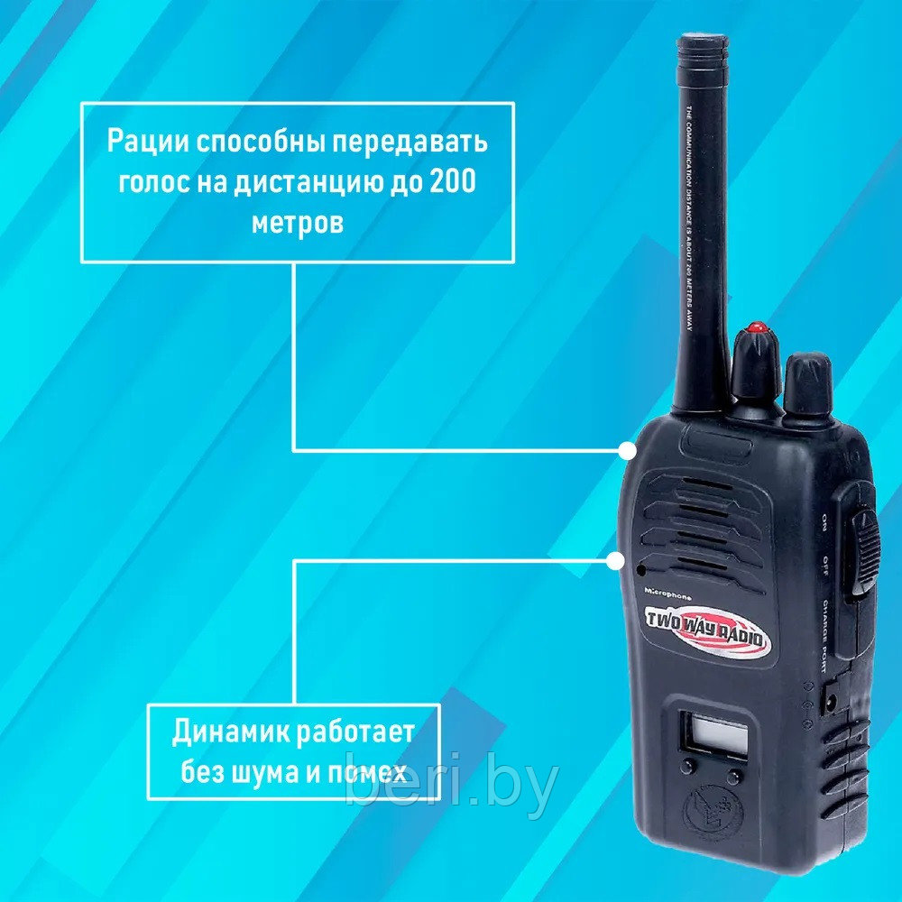 JQ220-6C5 Рация детская, набор раций, USB зарядка, дальность 200 м - фото 8 - id-p136568281