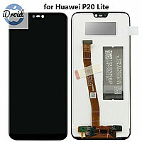 Дисплей (экран) Huawei P20 Lite (ANE-LX1) с тачскрином, черного цвета