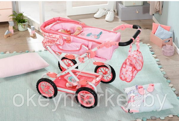 Коляска для куклы Baby Annabell Делюкс складная, с сумкой 703922, фото 2