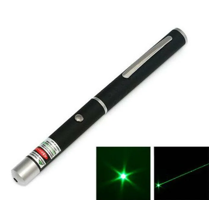 Лазерная указка Green Laser Pointer с 1 активной насадкой - фото 2 - id-p194855473