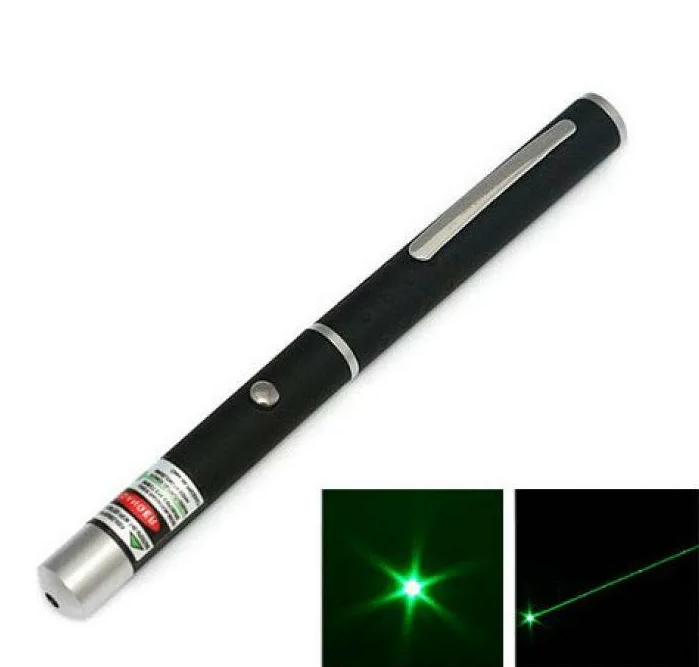 Лазерная указка Green Laser Pointer с 1 активной насадкой - фото 2 - id-p194856547