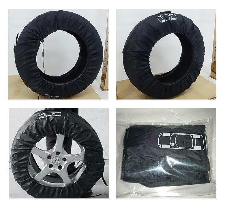 Чехлы для хранения автомобильных колес 13-17 дюймов, пыленепроницаемые, черный 557062 - фото 8 - id-p194855333