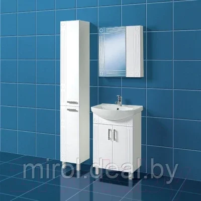 Шкаф с зеркалом для ванной Акваль Оливия 60 / EO.04.60.00.N - фото 2 - id-p194873264