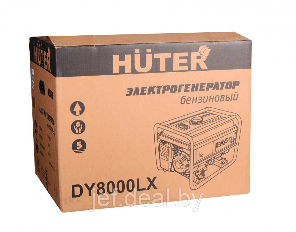 Генератор бензиновый DY8000LX с электростартером Huter 64/1/19 - фото 9 - id-p191907967