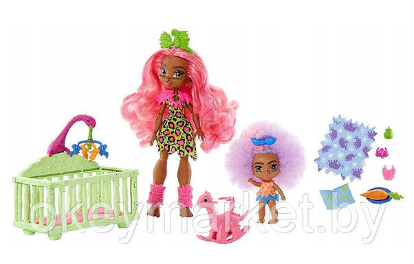 Игровой набор Няня с двумя куклами Mattel Cave Club GNL92, фото 2