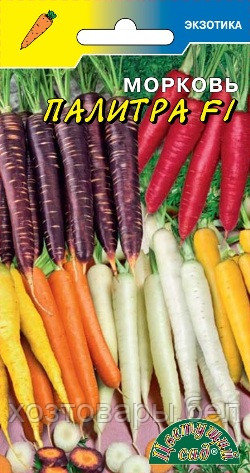 Морковь Палитра F1 цветных морковок 0,1г Ранн смесь (Цвет сад) - фото 1 - id-p194854083