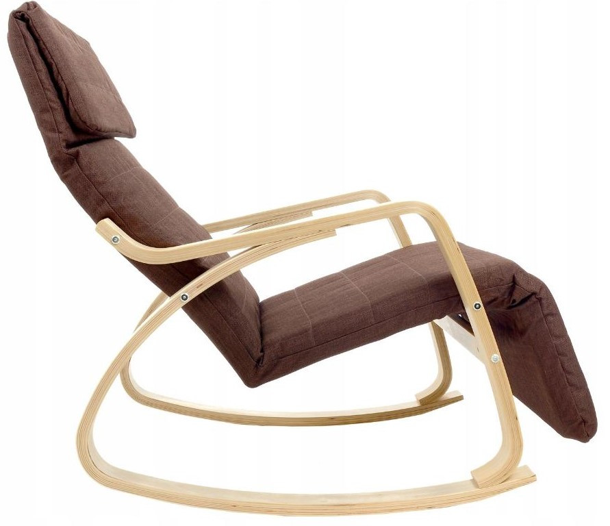 Кресло-качалка Calviano Relax 1103 коричневое - фото 3 - id-p95316245