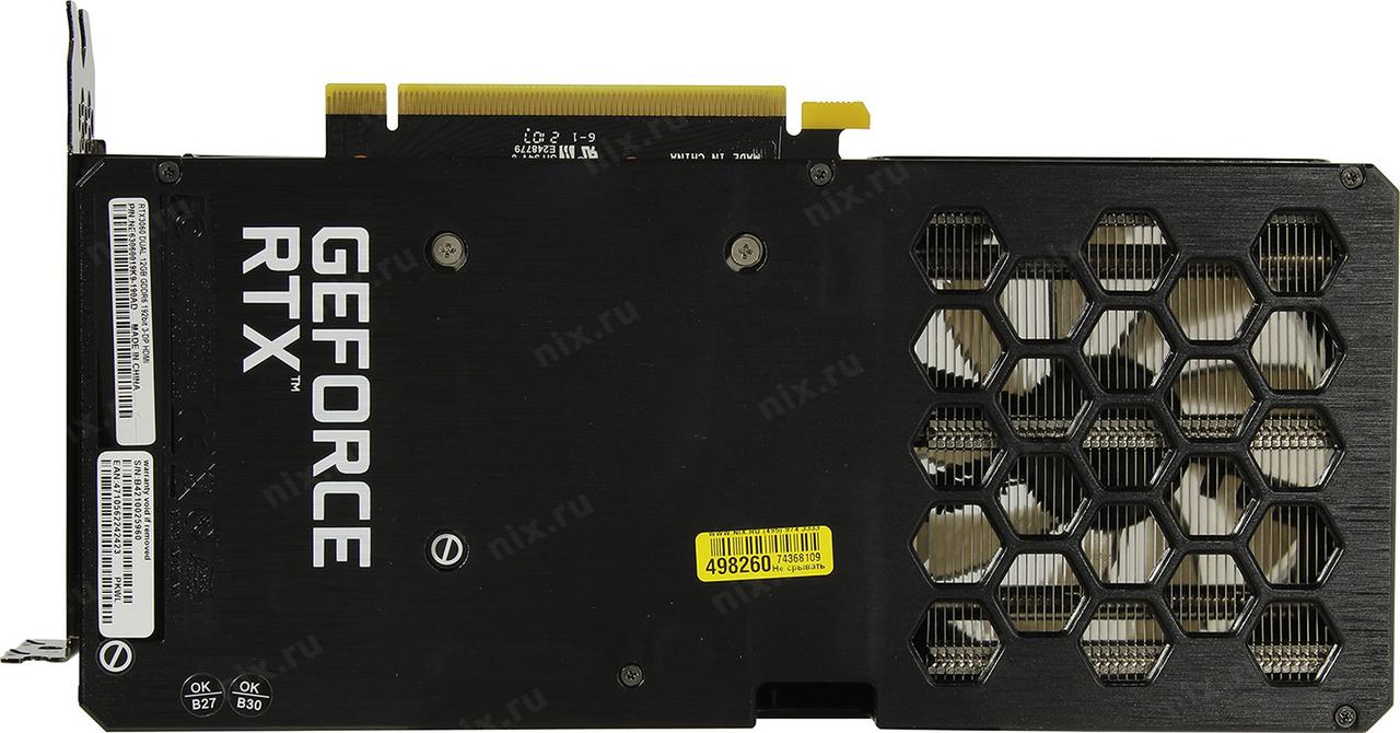 12Gb PCI-E GDDR6 Palit RTX3060 Dual (RTL) HDMI+3xDP GeForce RTX3060 - фото 7 - id-p168164422