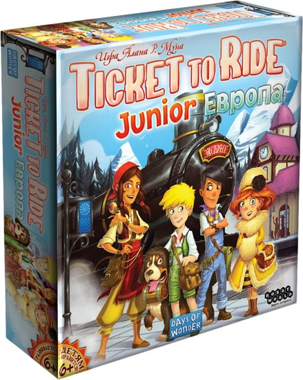 Настольная игра Мир Хобби Ticket to Ride Junior. Европа - фото 1 - id-p194231071