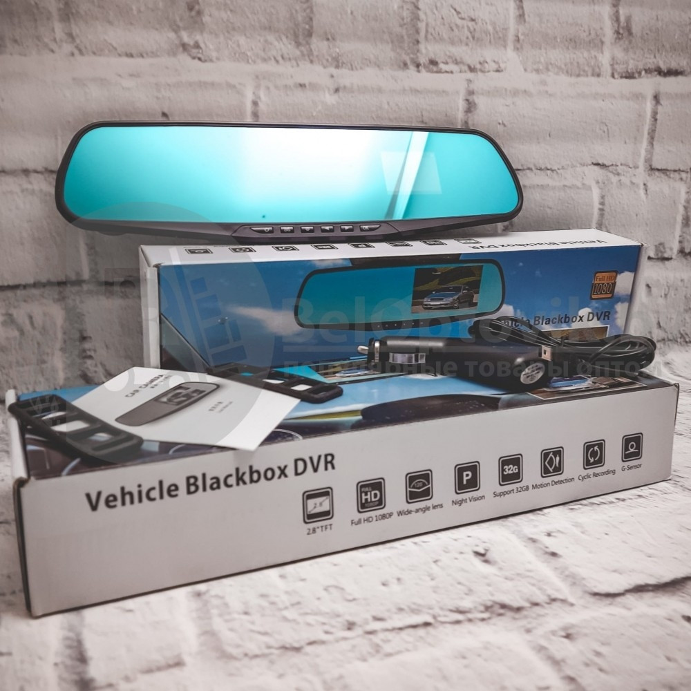 Видеорегистратор зеркало Vehicle Blackbox DVR Full HD1080 - фото 8 - id-p194951308
