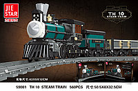 Детский конструктор 59001 JIE STAR Train Поезд, 560 деталей