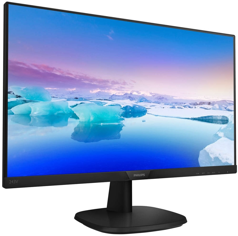 23.8" PHILIPS 243V7QDAB/00 (16:9, 1920x1080, IPS, 75 Гц, динамики, интерфейсы HDMI+DVI+D-Sub (VGA))