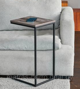 Столик придиванный М86 со стеклянной столешницей фотопечать "Мрамор белый" - фото 4 - id-p153863271