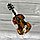 Бижутерия брошь для музыканта "Скрипка" 6.5 см Цвет Зеленый кварц, фото 2