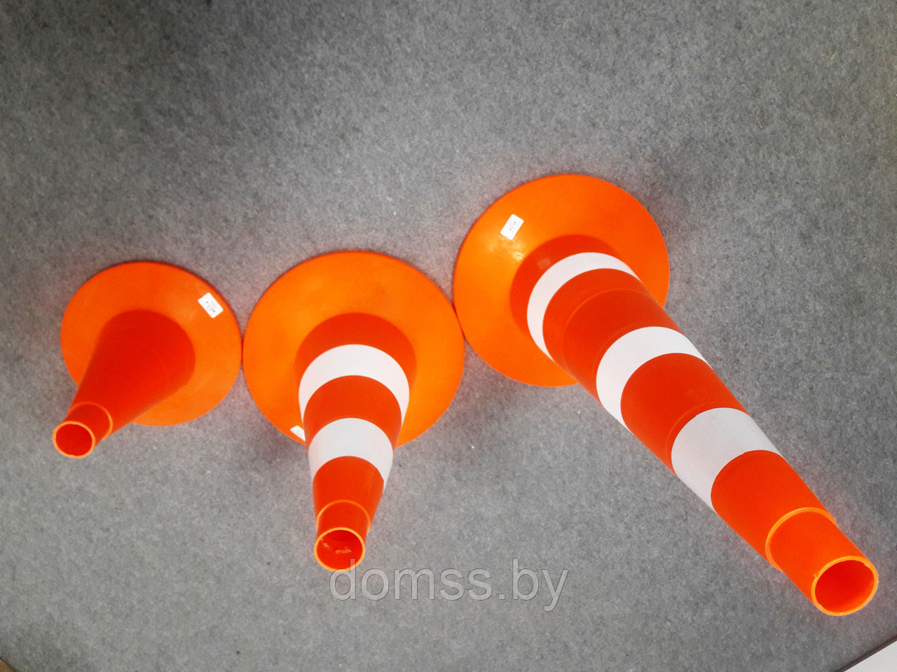 Конус сигнальный с утяжелителем КС 3.4.0 (750 мм) оранжевый, 3 белые полосы - фото 8 - id-p182680492