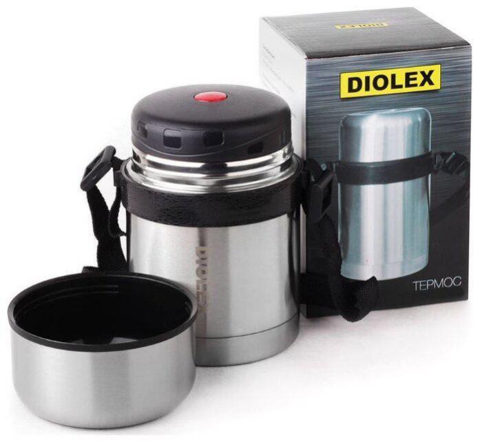 Термос для еды супа металлический с широким горлом DIOLEX DXF-1000-1 суповой 1 литр пищевой - фото 1 - id-p194864636