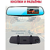 Автомобильный видеорегистратор зеркало + Задняя камера, фото 2