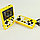 Игровая приставка SUP Game box Plus 400 игр в 1 с джойстиком Желтая, фото 4
