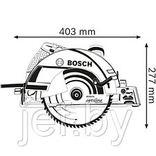 Циркулярная пила GKS 235 TURBO 2050 Вт BOSCH 06015A2001, фото 2