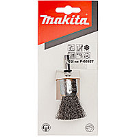 Щетка кистевая проволочная PREMIUM (25 мм / проволка 0,3 мм / хв 1/4" HEX) MAKITA (P-66927)