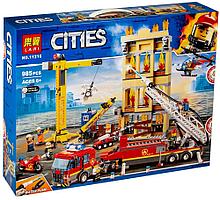 Конструктор Lari 11216 Центральная пожарная станция 985 деталей Аналог LEGO City 60216
