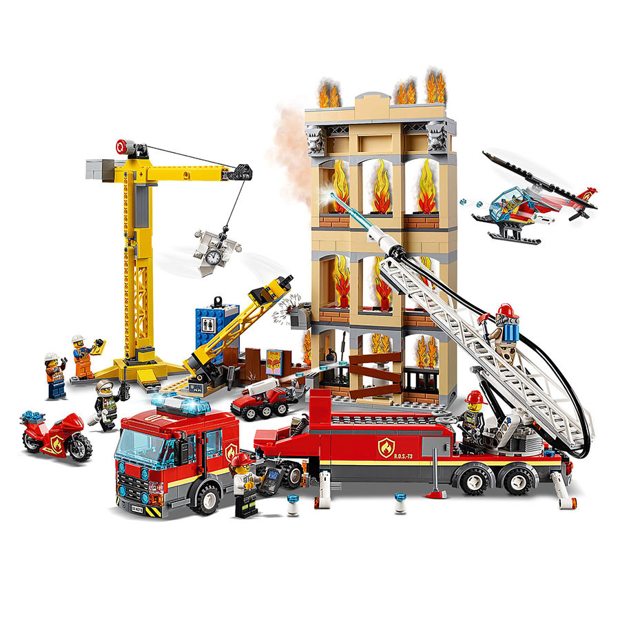 Конструктор Lari 11216 Центральная пожарная станция 985 деталей Аналог LEGO City 60216 - фото 3 - id-p195034808