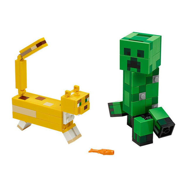 Конструктор Lari 11474 Большие фигурки Minecraft, Крипер и Оцелот аналог LEGO 21156 - фото 2 - id-p195037903
