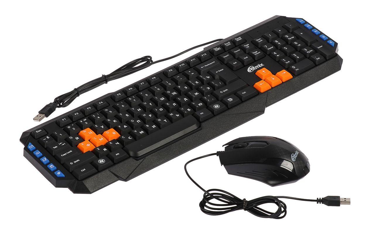 Комплект клавиатура и мышь Ritmix RKC-055, черный 556257, фото 1