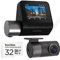 Комплект c видеорегистратором 70mai Dash Cam Pro Plus A500S + Rear Cam RC06 Road kit 32Gb
