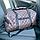 Дорожная сумка для путешествия / экокожа (50х23х23см ) Плечевой ремень Черная с черной ниткой, фото 9