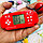 Брелок - тетрис Mini Game Player (с кольцом, карабином и колокольчиком) Красный с белыми кнопками, фото 8