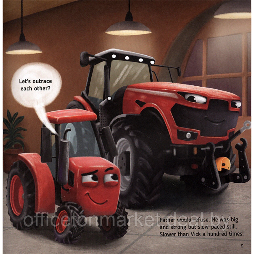 Книга на английском языке "The tractor called Vick and the big race" - фото 2 - id-p195039120