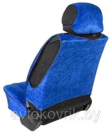 Авточехлы анатомические на передние сидения ATRA Польша велюр (Синий) 1 шт. - фото 3 - id-p116374993