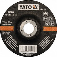 Круг для шлифования металла 125х8,0х22мм "Yato" YT-6126