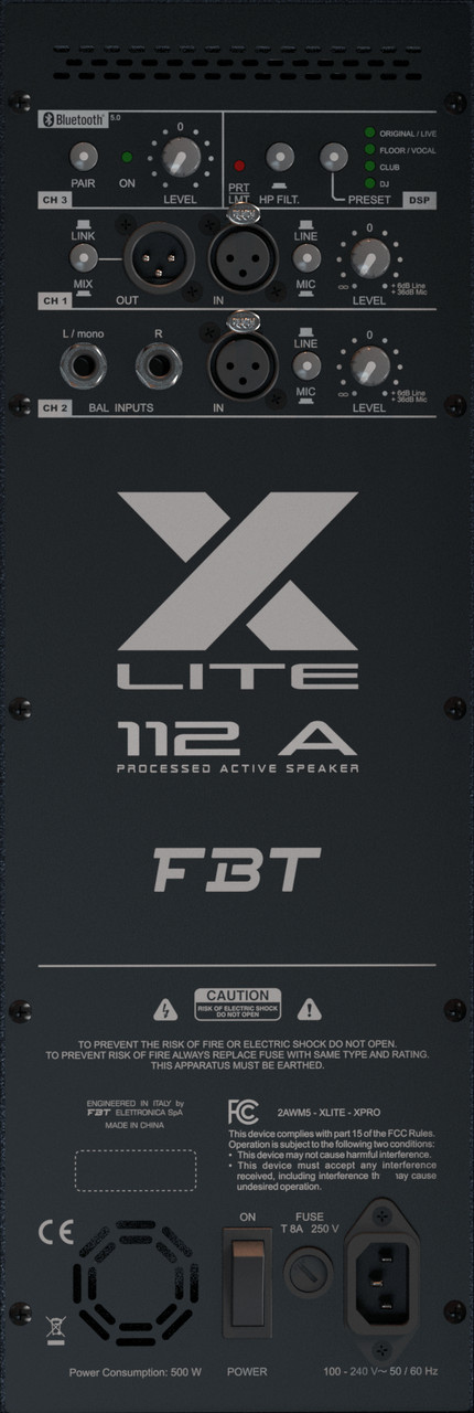 Активная акустическая система FBT X-LITE 112A - фото 3 - id-p195051030