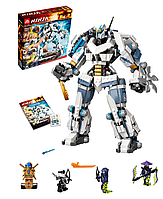 11660 Конструктор Lari Ниндзяго "Битва с роботом Зейна", Ninja, 860 деталей, Аналог Lego 71738