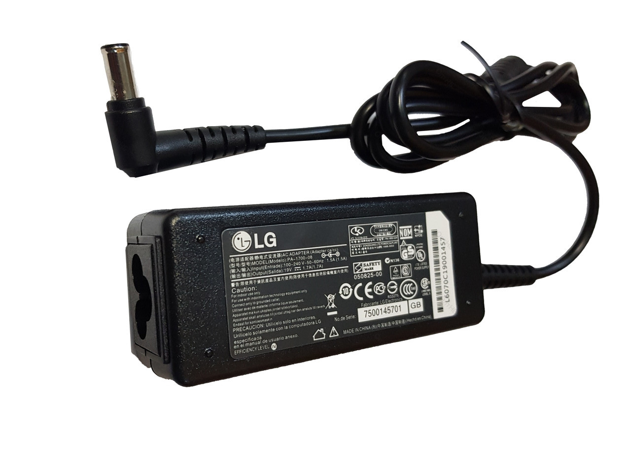 Зарядка (блок питания) для монитора LCD LG 14V 2.14A 30W, штекер (6.5х4.4мм) - фото 1 - id-p195051409