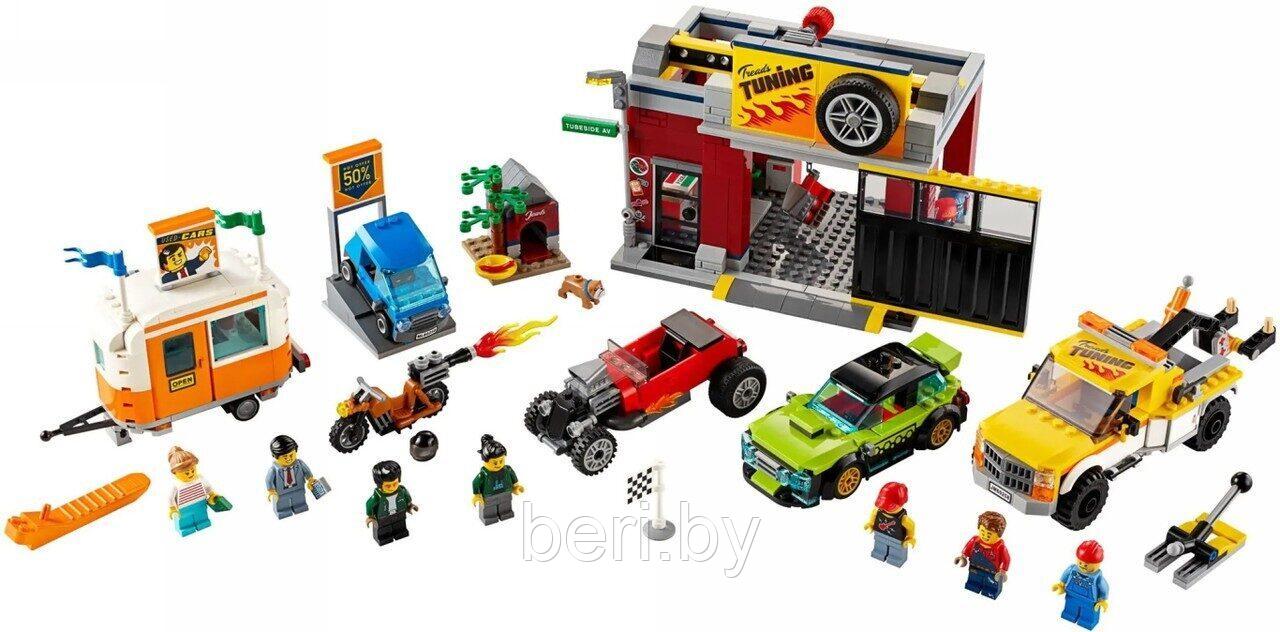 11535 Конструктор Lari "Тюнинг-мастерская Turbo Wheels", 339 деталей, Аналог LEGO City 60258 - фото 3 - id-p195054297