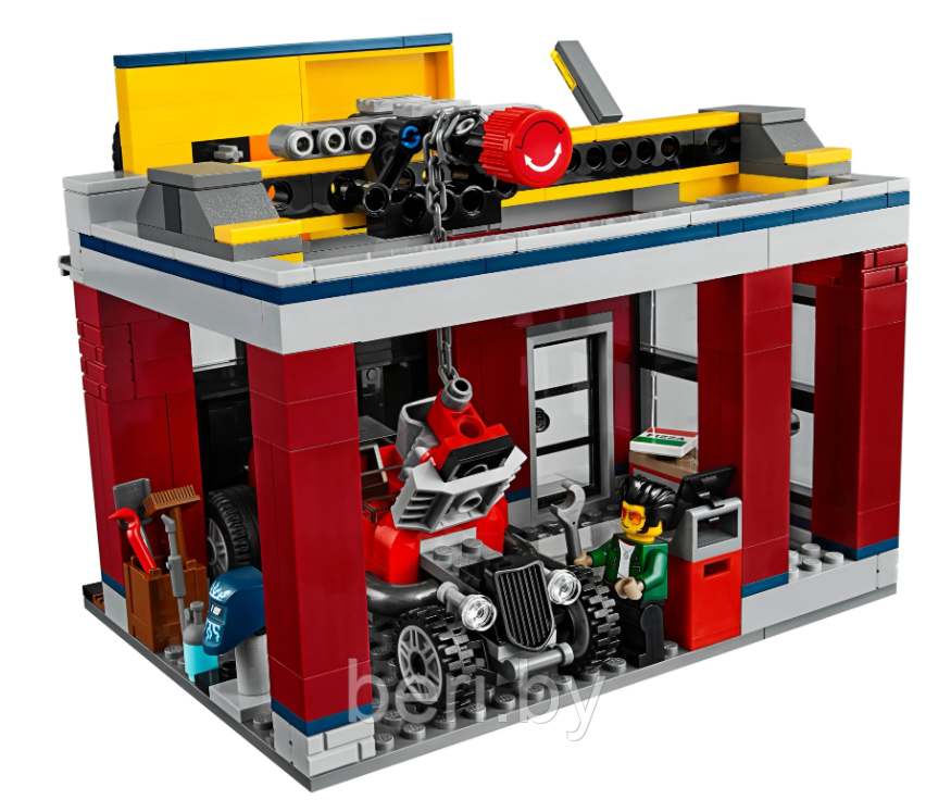 11535 Конструктор Lari "Тюнинг-мастерская Turbo Wheels", 339 деталей, Аналог LEGO City 60258 - фото 7 - id-p195054297