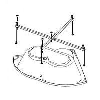 Каркас усиленный для угловых ванн 140-150, Мари, универс. 5 опор /РФ/