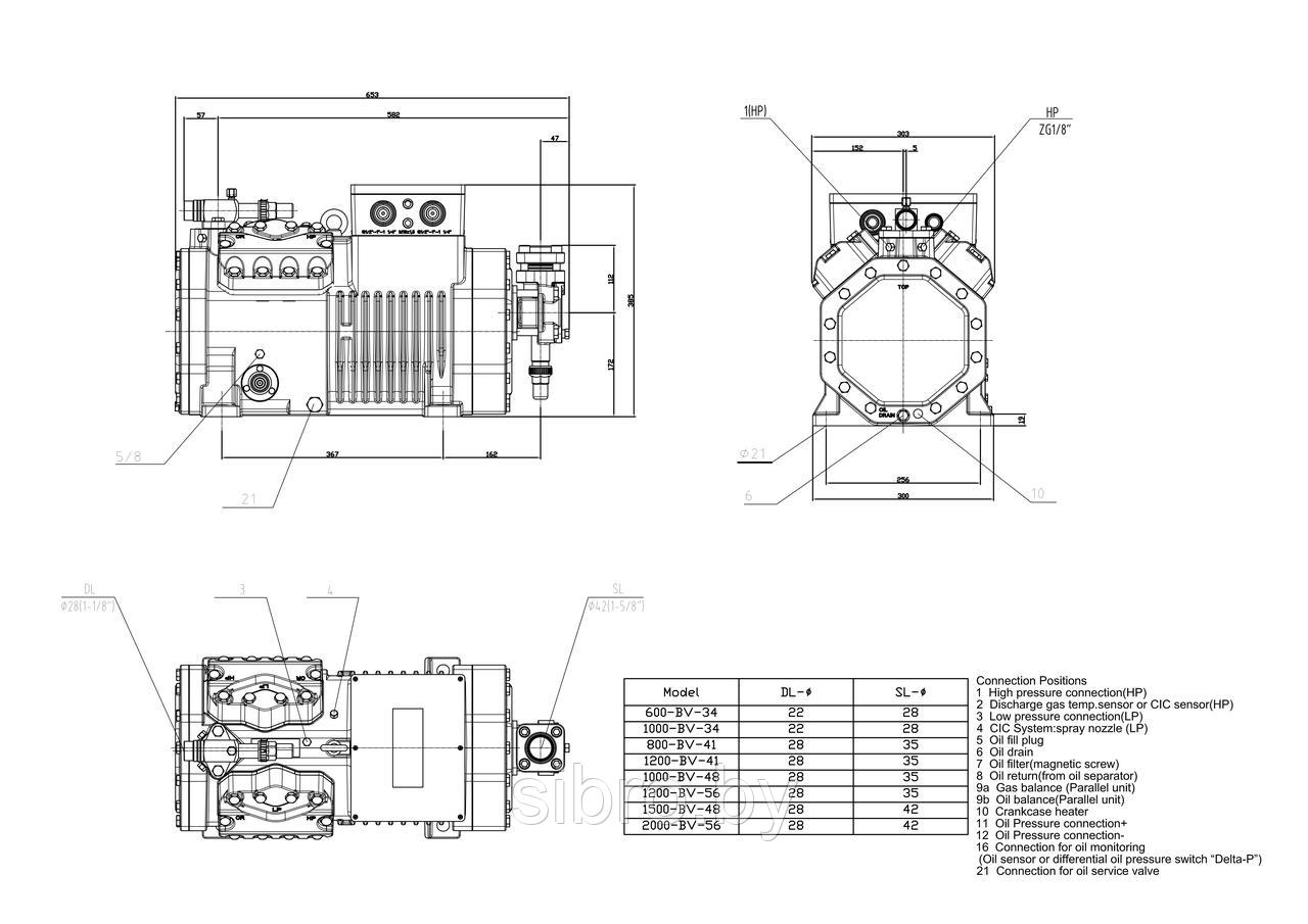 Компрессор ThermoJinn 1200-BV-41 / BITZER 4TES-12Y-40P - фото 2 - id-p194665629