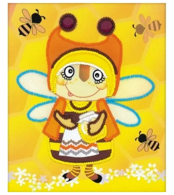 Набор для вышивания бисером «Бабушка пчела» - фото 1 - id-p195055673