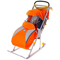 Санки-коляска Nika Ника детям 1 (Оранжевый)