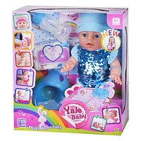 Кукла-пупс Yale baby (аналог Baby Born) YL1953I- 35 см o