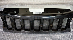 Решетка радиатора Renault Duster 2011- Cherokee Style, ABS-пластик, под покраску