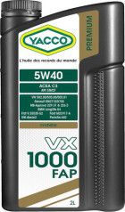 Моторное масло Yacco VX 1000 FAP 5W-40 60л - фото 1 - id-p195055103