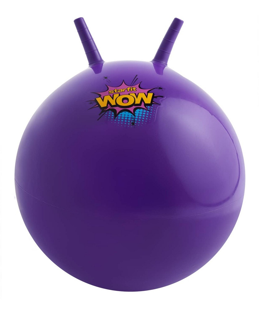 Гимнастический мяч с рожками Starfit GB-411 (фиолетовый) 55см Антивзрыв - фото 1 - id-p195057483