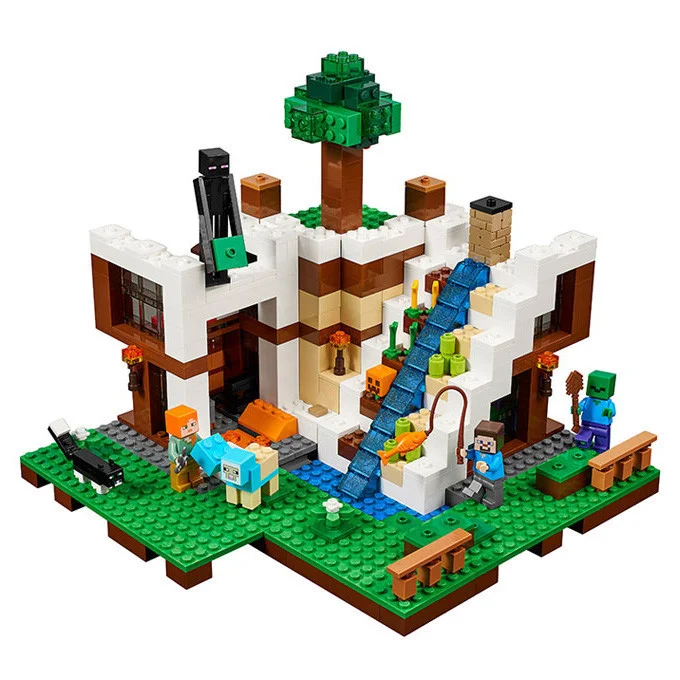 Конструктор Decool My World "База на водопаде" (LEGO Minecraft) 729 деталей, арт.829 о - фото 2 - id-p195058913