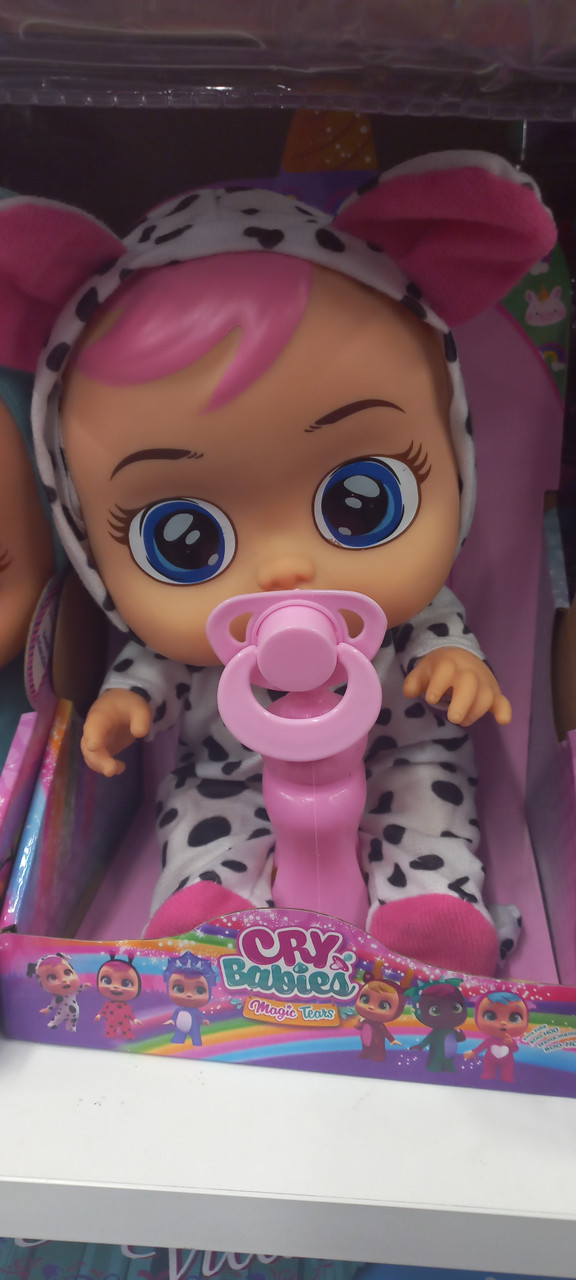 Baby Cry Кукла-пупс 20 см интерактивная говорящая, аналог Baby Пупс Cry Babies плачущие с бутылочкой - фото 1 - id-p195058939