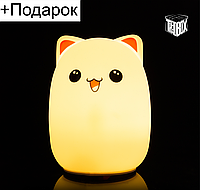 Силиконовый светильник-ночник "Котик" (без пульта)